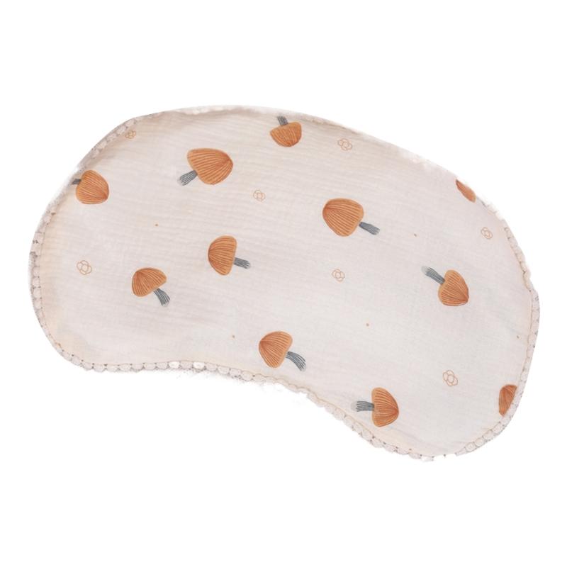 

Comfortable and Cooling Infant Pillow Double Layer Gauzes Buckwheat Filling Pillow Breathable Moon-shaped Baby Pillow