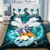 Neues Digimon Bettwäscheset Einzelbett Twin Full Queen King Size Bettwäscheset Erwachsener Kind Schlafzimmer Bettbezug-Sets 3D-Druck Anime Bettlaken-Set