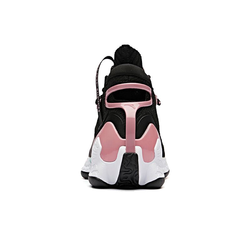 Anta UFO 2.0 Irregular High-Top Basketball Shoes Men Sneakers Black Pink White 11911620-1