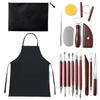 KX4B 17Pcs DIY Ceramics Tools Clay Sculpture Tools Set for Beginners Multitools Craft