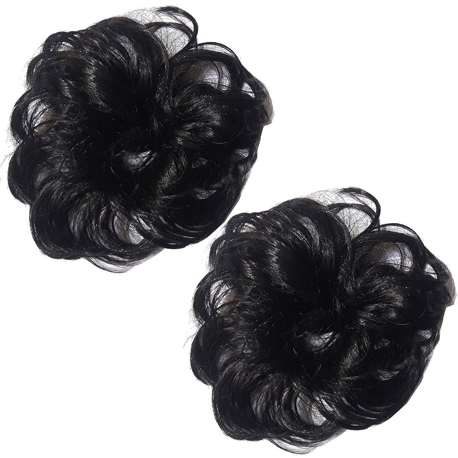 

@ Hair Bun Black Color For Women Set OF 2 80Gm Zr-6073-60%Off