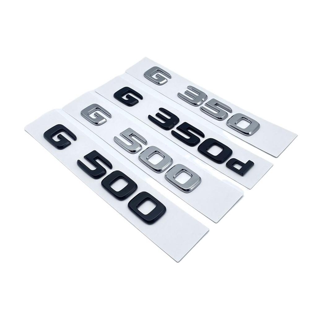 ALMVIS 3D Flat Font Letters G350 G500 G350d G55 V8 Fit For KOMPRESSOR Emblem