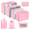 Seven-Piece Travel Storage Set: Wash Bag, Clothes, Underwear Organizer & Folding Sub-Pack