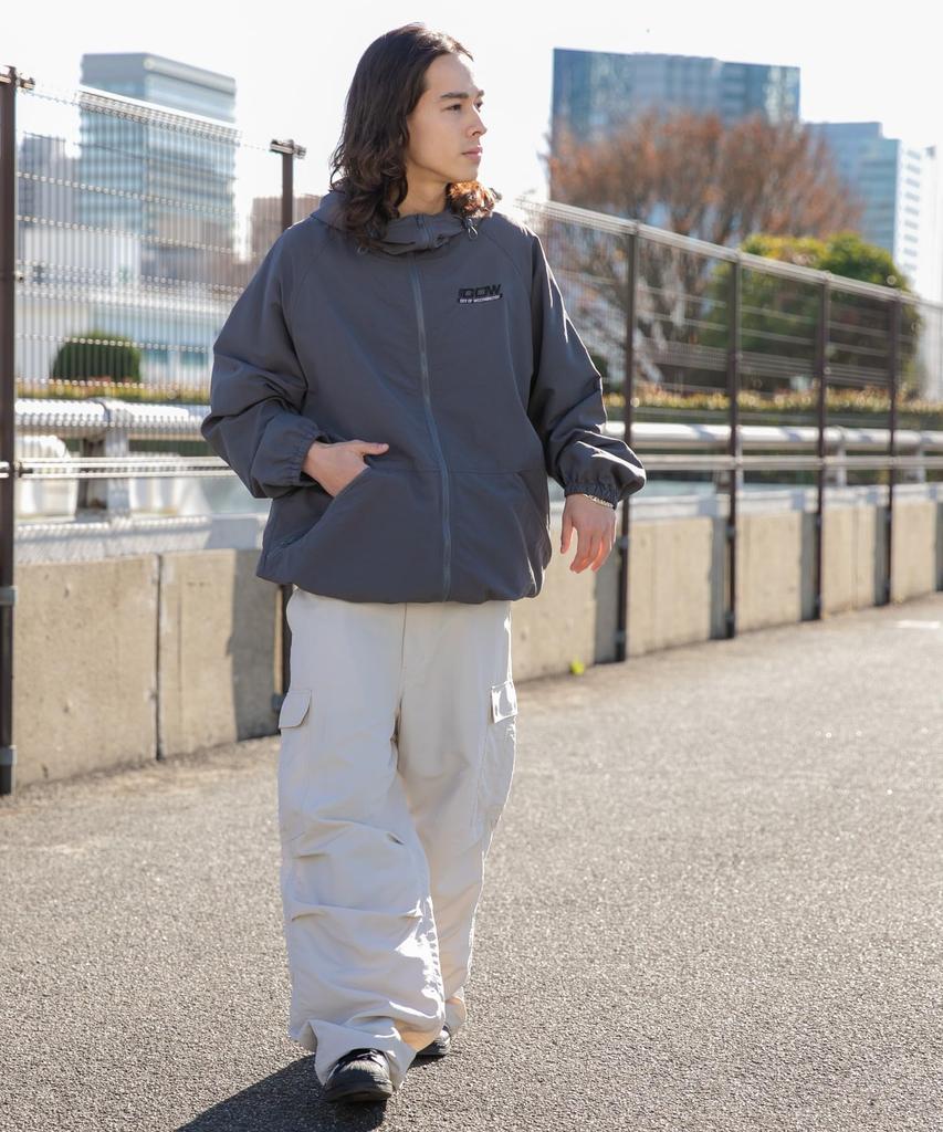 WEGO Padded Down Loose Korean Size Type C Dark Gray Men's MA-1 Jacket, Eco-Friendly Outerwear, Simple, Fit, Streetwear, Outdoor, Style, Spring/Winter,