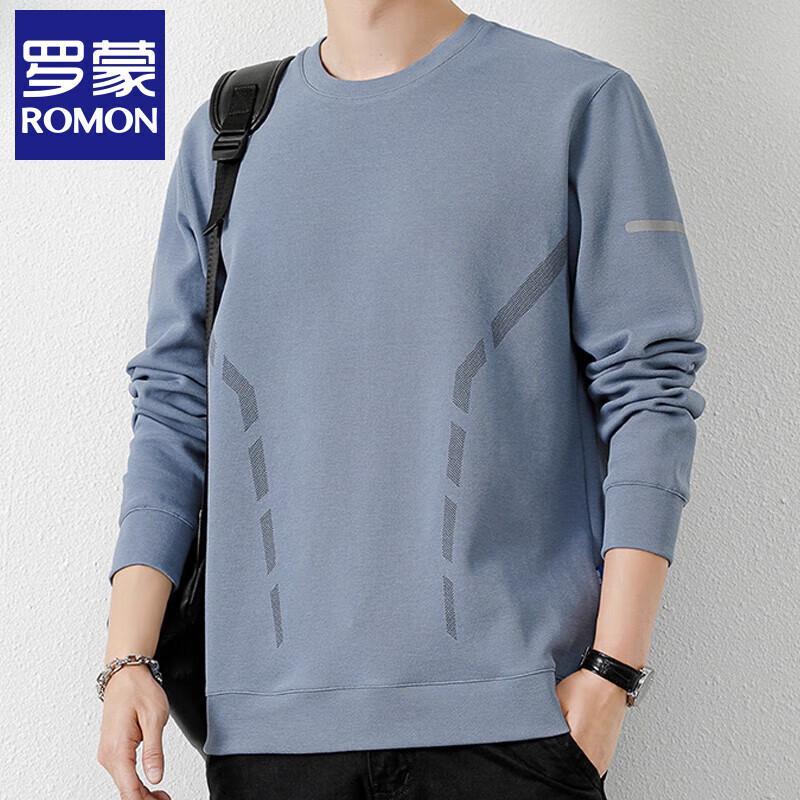 

Мужской повседневный свитшот Rommon с круглым вырезом и длинными рукавами L