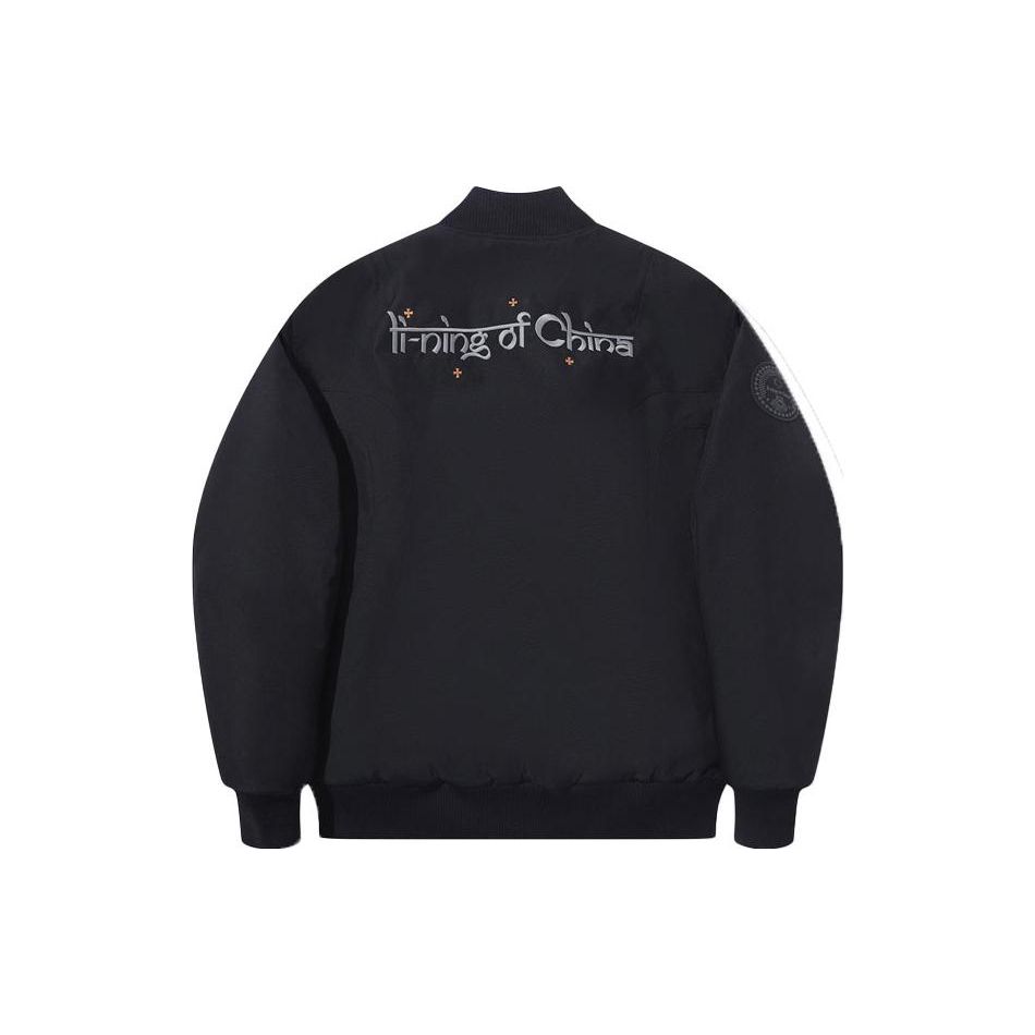 Li Ning Letter Zip Jacket Men Jackets Black AJMT067-1