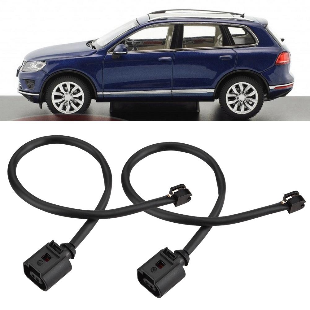2Pcs Brake Pad Wr Sensor, Front, Replacement part for 7P0907637, sy Installation, Professional Workmanship, Stable Performance, High Reliability, Supe