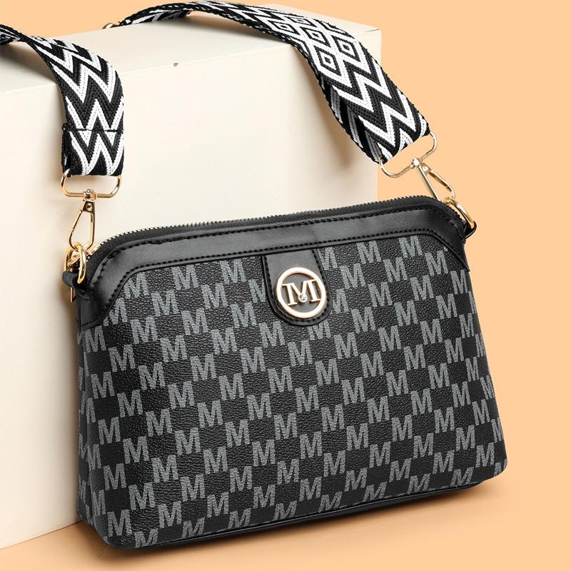 Retro Printed Single Shoulder Crossbody Women's Bag