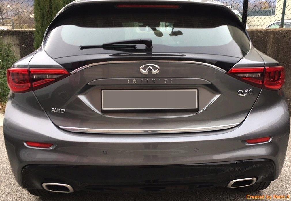 Infiniti Q30, QX30 - CHROME STRIP Chrome Tailgate