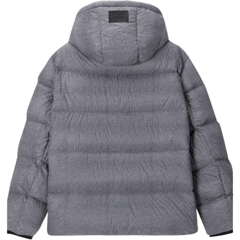 Levis Simple Comfortable Versatile Removable Hood Down Jacket Men Outerwear Blue Gray 002ND-0001