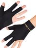 High Elastic Three-Finger Billiard Glove with Logo Print E18