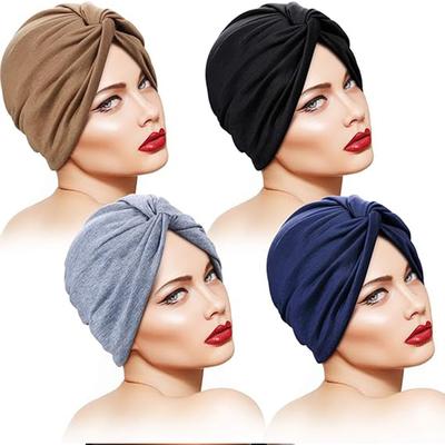 Fashion Forehead Cross Twist Cap High Elasticity Headscarf Nursing Cap Head Hat Turban
