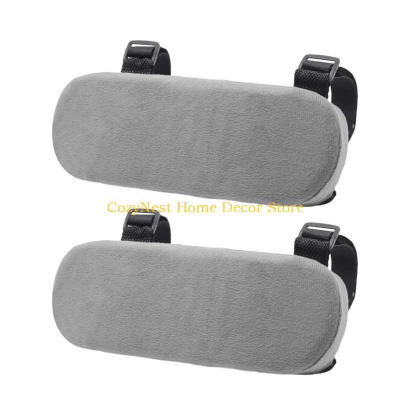 92MF Ergonomic Vehicle Armrest Support Cushion Memory Foam Layer Breathable Washable Cover Interior Decoration Enhancement