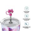 New Cute Bow Straw Cap Covers Silicone Straw Toppers Cap For Stanley Cups Accessories Straw Dust Cap For 10mm Diameter Straws