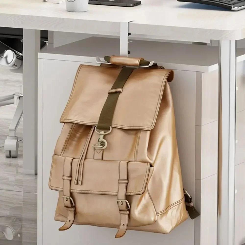 1pc Einstellbare Schreibtisch Rand Haken Ohne Stanzen Büro Desktop Rand Hängen Tasche Haken Student Rucksack Lagerung Hängen Haken