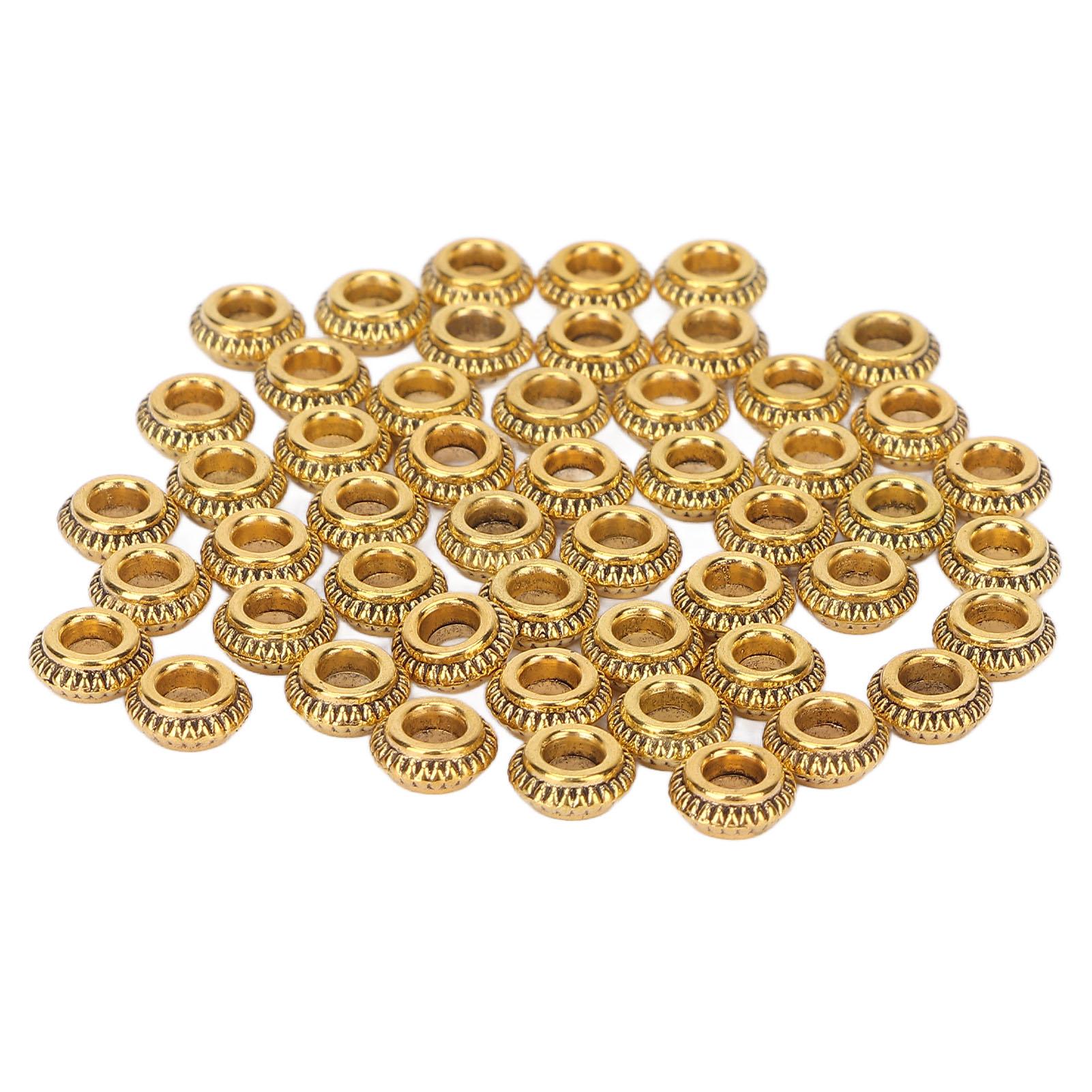 

50pcs Hair Dreadlocks Beads Zinc Alloy Hair Beard Decoration Rings Jewelry Accessories