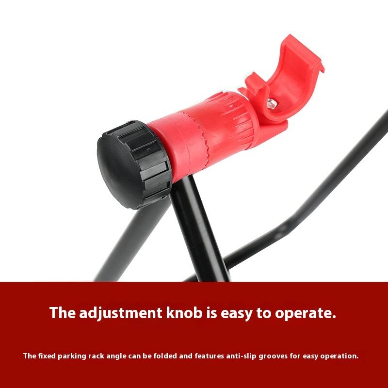 

1Pc Bike Triangular Vertical Parking Rack Road Bike U-Shaped Repair Frame Bicycle Folding Maintenance Stand Cycling Equipment