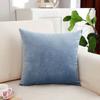 Plush Velvet Square Throw Pillow Cover With Backrest For Sofa Office Bedroom Modern Style Cushion Case