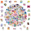 100 Small Size 4cm Inspirational Psychological Therapy Stickers Cartoon Doodle Girl Mental Health Stickers