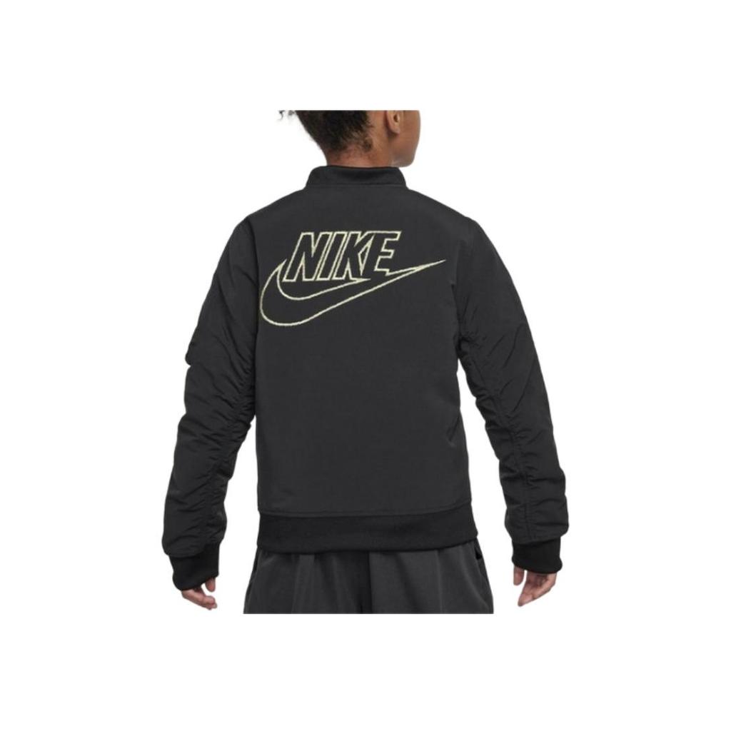 Nike Cotton Varsity Jacket Kids Jackets Black HQ4881-010