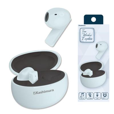 Kashimura Offers Three Cute Pastel Colors Enjoy Great Sound with These Easy-to-use, Everyday True Wireless Stereo Earphones In Pastel Blue (NBL-131).