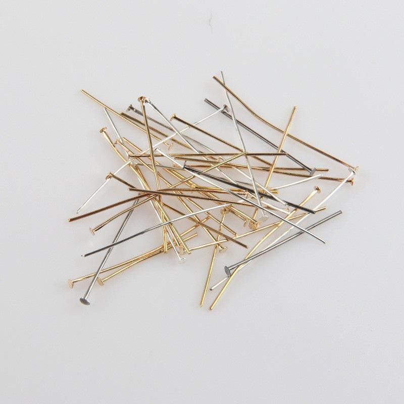 Accesorios para Hacer Joyería DIY Hecha a Mano: Alfileres Planos y de Cabeza T para Collares y Pulseras