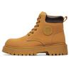 Men's High Top Boots Four Season Outdoor Work Shoes Anti Slip And Comfortable Yellow Boots Fashion British Casual Leather Boots
