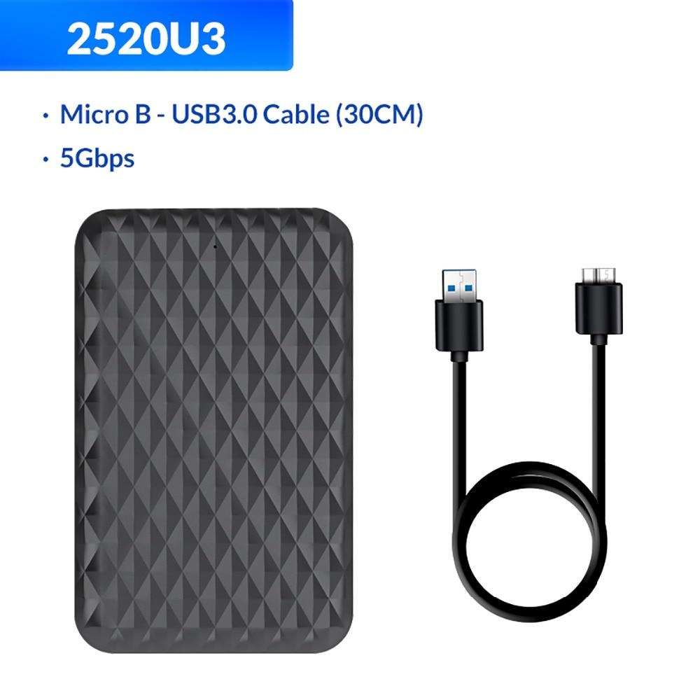2.5 Inch HDD Case SATA 3.0 to USB 3.0 HDD SSD Enclosure Support UASP HD External Hard Disk Box