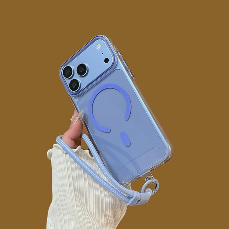 Question Mark Clear PC Magnetic Phone Case with Lanyard