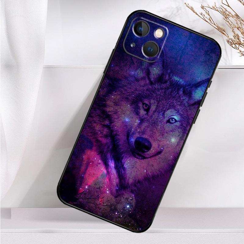Animal Wolf Galaxy Shockproof Case For iPhone 17 16 Pro Max 11 14 15 Plus 12 13 Mini 16e 17 Air Phone Cover