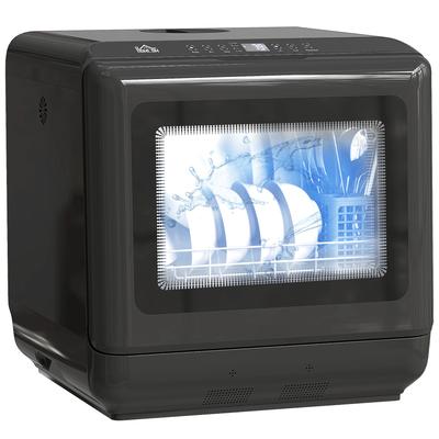 6L Five-Mode Tabletop Dishwasher - Black
