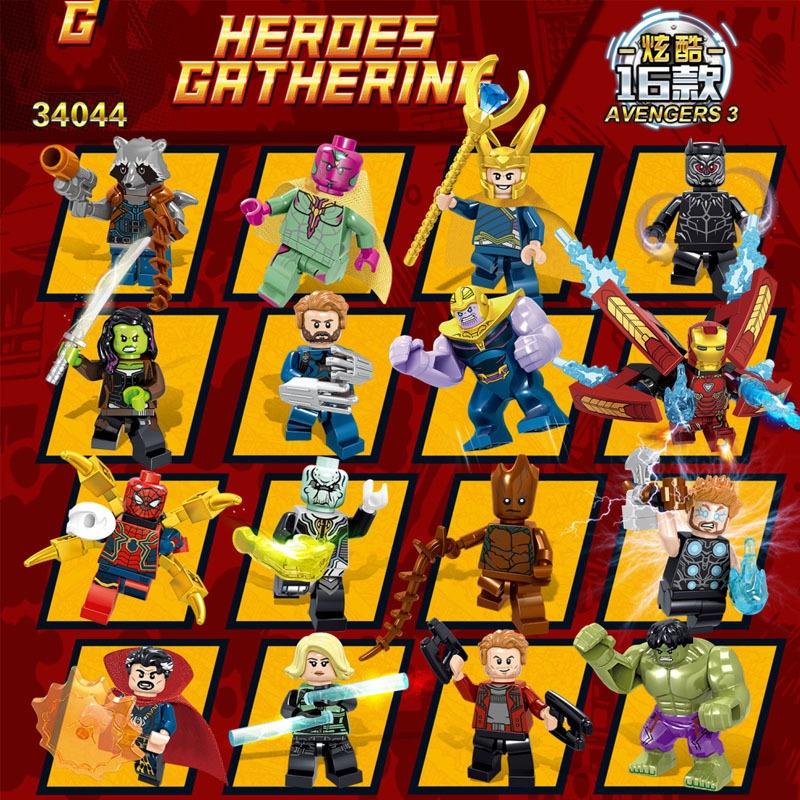 16 bucăți păpuși blocuri de construcție minifigurine pentru copii cărămizi set de jucării