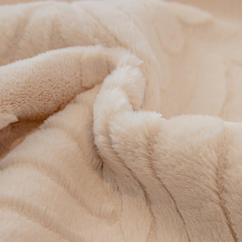 Plush Sofa Cushion Winter Thicken Thermal Cushion Non-Slip Leather Sofa Cover