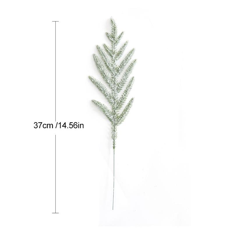 

Искусственная имитация листьев зеленых растений, снежинок, сосны и кипариса, композиция из одиночных листьев, рождественское цветочное оформление 13 forks - single