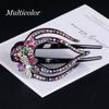 Shiny Hairpins Flexible Headwear Rhinestone Hair Clip Heart  Flower Acrylic Hollow Claws