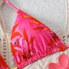 Sexy rückenfreier Träger-Bikini für Damen - Unifarbene europäische & amerikanische Bademode
