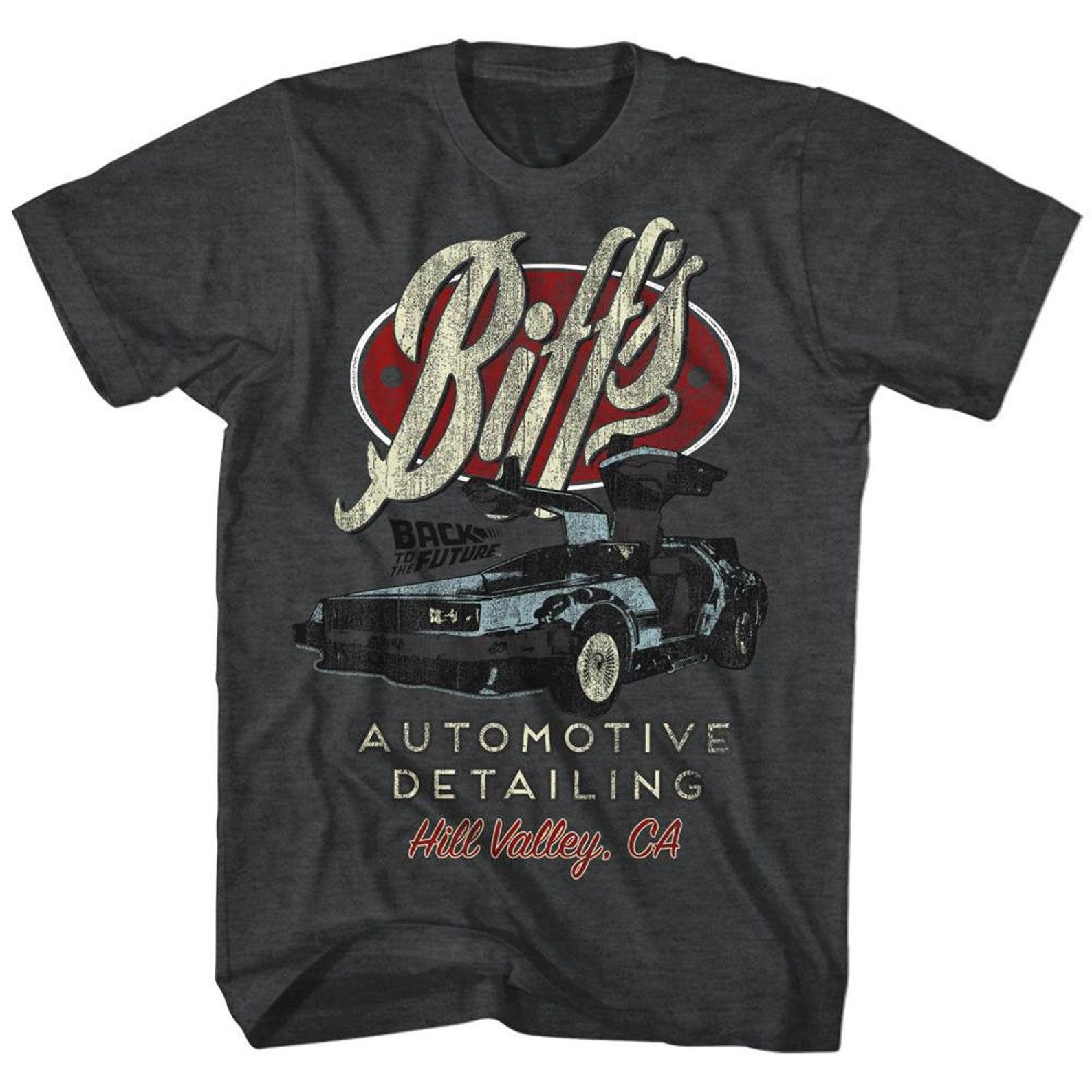 Back to the Future Biff s Black Heather Adult T-Shirt L