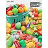 Kids' Velcro Fruit & Veggie Cutting Set - Magnetic Dollhouse Toy for Boys & Girls