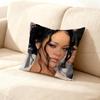 Singer RRihannaES Pillow Case For Sofa Decor Car Office Room Printing Cushion Cover Decorations and Protector