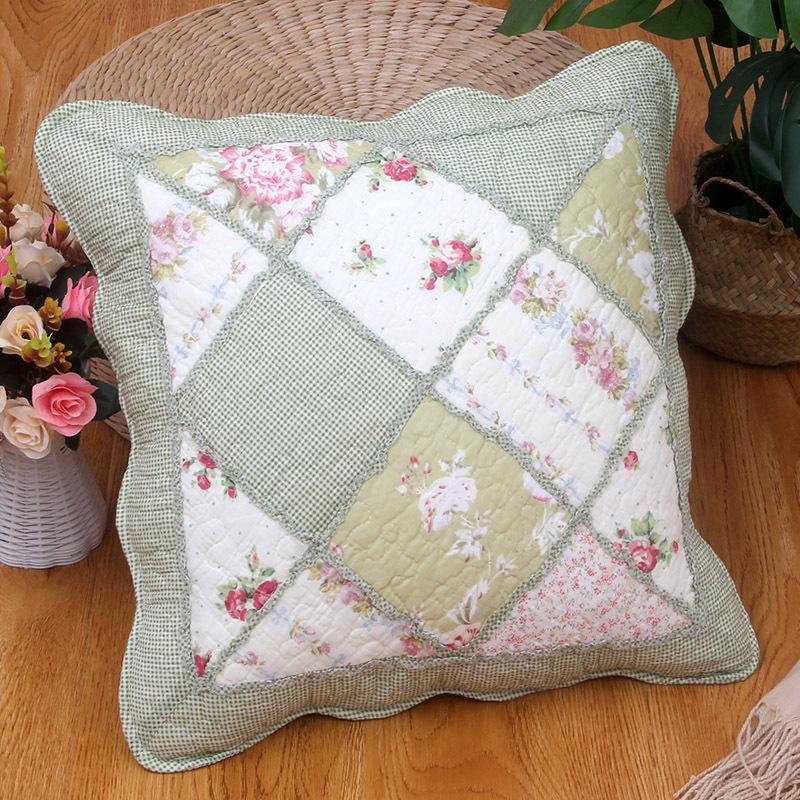 2pcs Cotton Quilted Backrest Cover Soft and Skin Friendly Sofa Cushion Cover Modern and Simple Breathable Backrest Without Core
