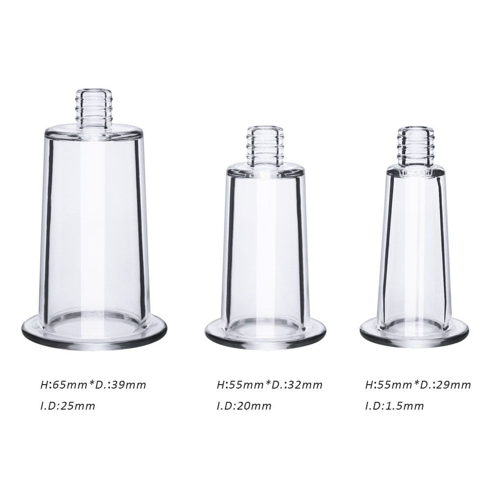 Pink/Blue Vacuum Cup PVC Skin Scraping Cup 3 Sizes Facial Massage Cup Home Beauty