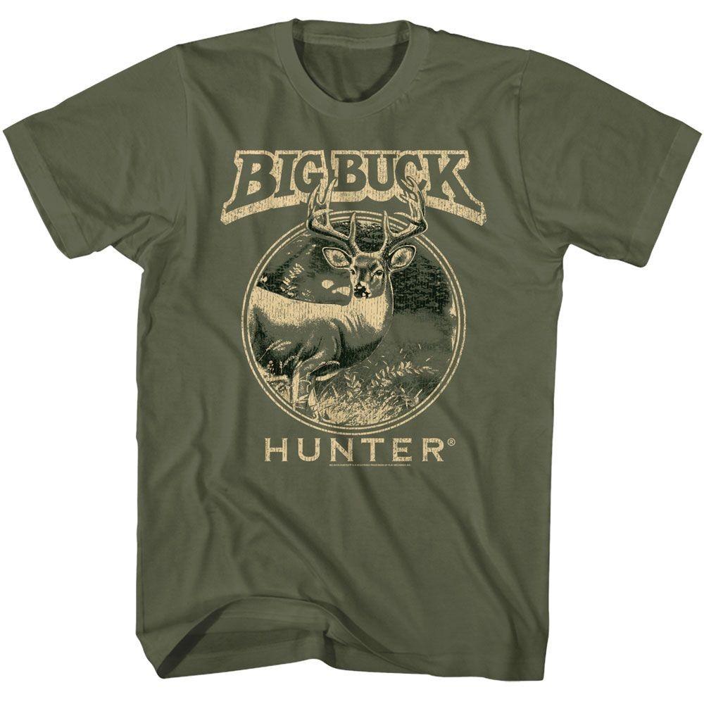 Big Buck Hunter Two Tone Buck Military Green Gaming Shirt XXXL