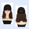 Women Short Curly Hair Cap Fashion Adjustable Baseball Hat with Wig Dress Up Accessories Fashion Bob Wig Hat Headwear