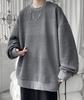 Long Sleeve Fall Loose Solid Plus Sizes [JHIJSC] Men's Hoodie, Fashionable, Fit, Color, Casual, (JP, Alphabet, 3XL, Gray)