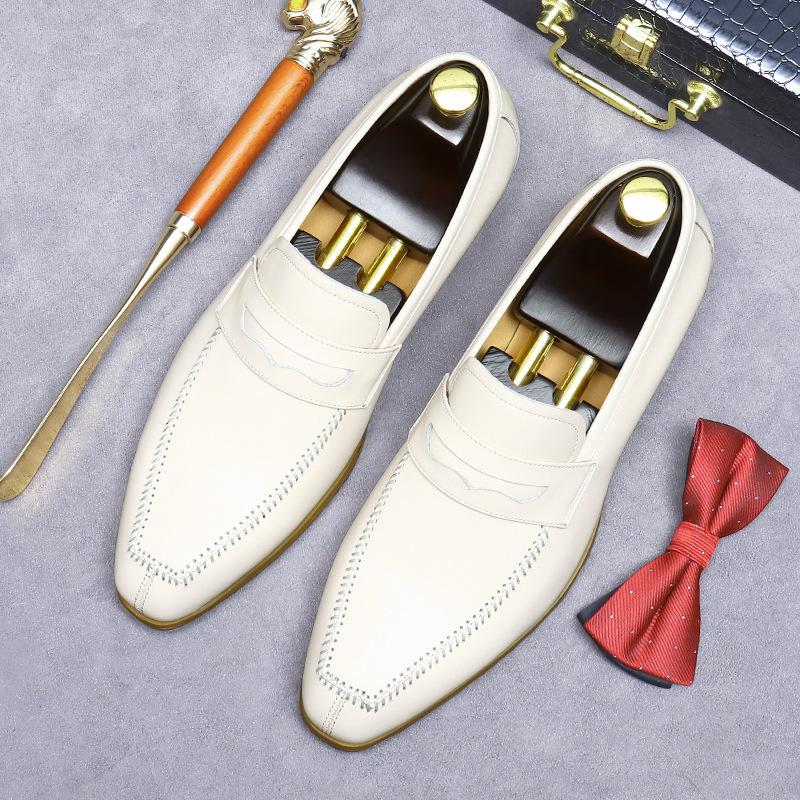 

Британская повседневная кожаная обувь мужская деловая модельная обувь мужская натуральная кожа коровья кожа 46