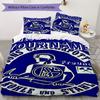 Custom Name FC Schalke 04 Pattern Bedding Uilt Set Uilt Cover Pillowcase Home Decoration Birthday Gift (1*duvet Cover+2*pillowcase Without Core)