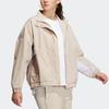 Adidas Must Haves Word Jacket With Letter Logo Print Women Casual Sport Jacket Miracle-Grey Tan-Brown HY2878