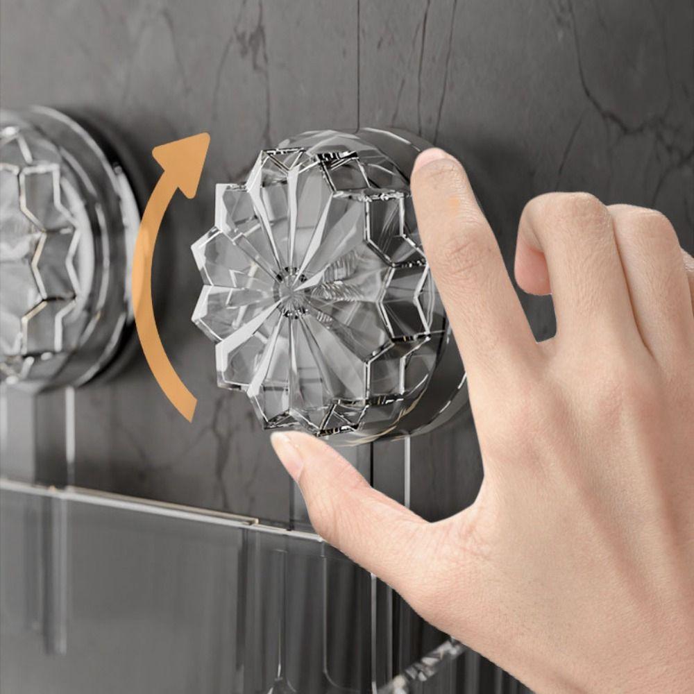 Naścienny Stojak do Przechowywania Stabilny Kosz Ociekowy Wygodna Półka z Przyssawkami Łazienka