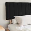 Bed Frame with Padded Headboard Black 160 x 200 cm