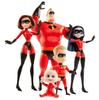 Incredibles Family 12 Inch Figure Set of 5 Disney Pixar Incredibles Incredibles Elastigirl Violet Dash Jack Jack Mr. Mr.